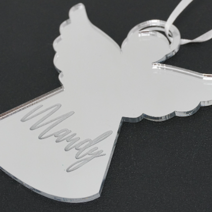 Angel Name Personalized Engraved Christmas Ornament