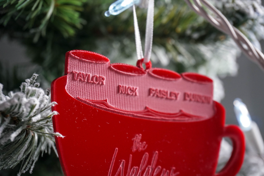 Family Name Hot Chocolate Engraved Christmas Ornament