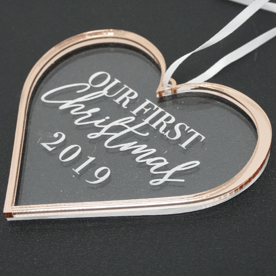 Our First Christmas Engraved Christmas Ornament