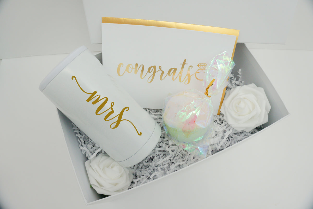 Congrats Future Mrs Engagement Gift Box with Brumate Trio