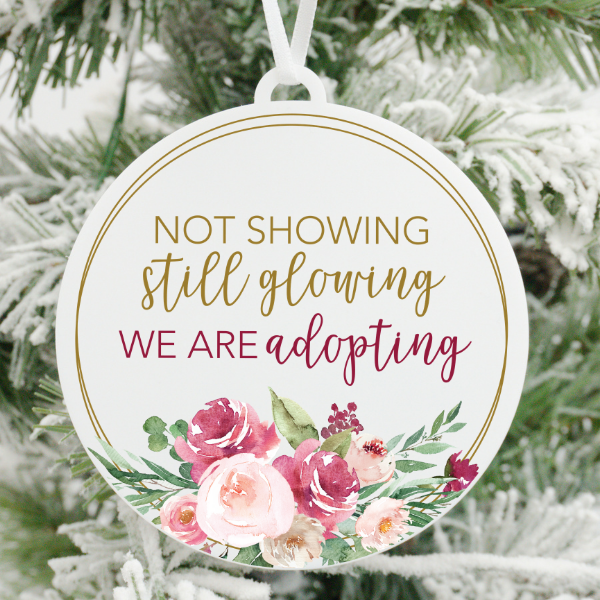 We Are Adopting Christmas Ornament