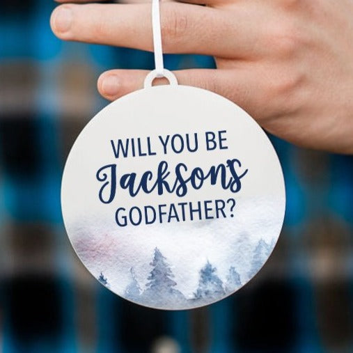 Godfather Proposal Christmas Ornament