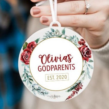 Godparents Christmas Ornament