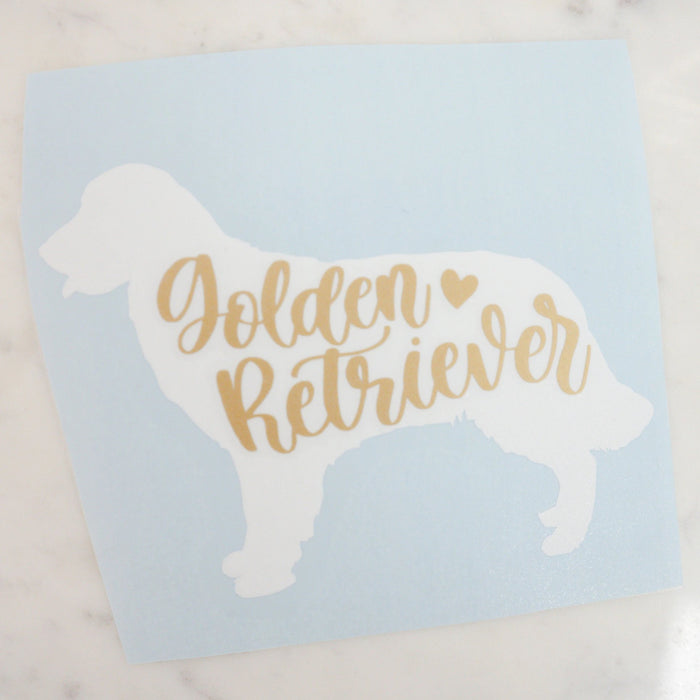 Golden Retriever Dog Mom Vinyl Decal