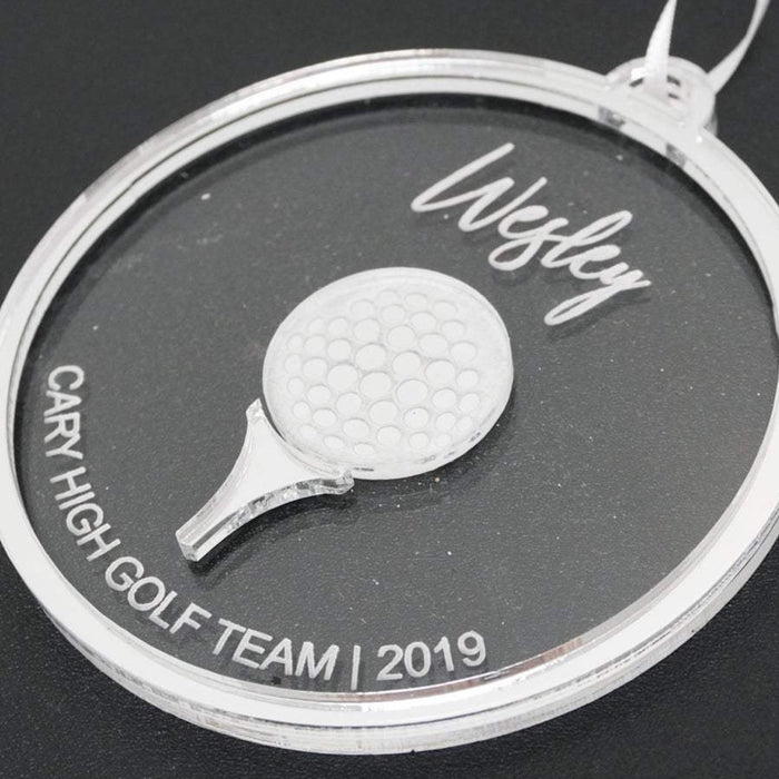 Golf Personalized Engraved Christmas Ornament