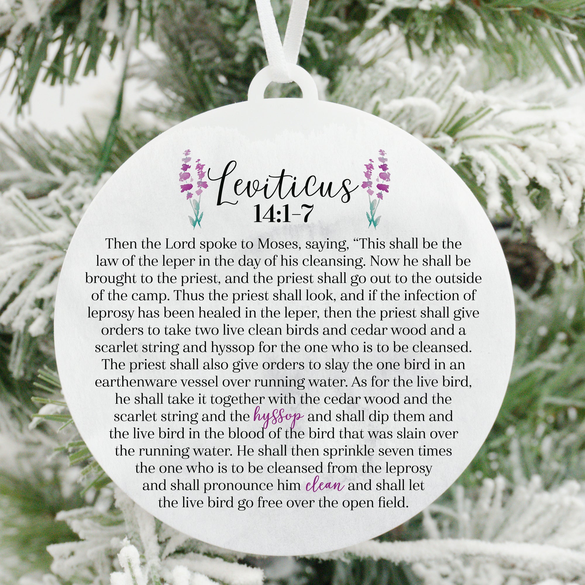 Hyssop Christmas Ornament Set