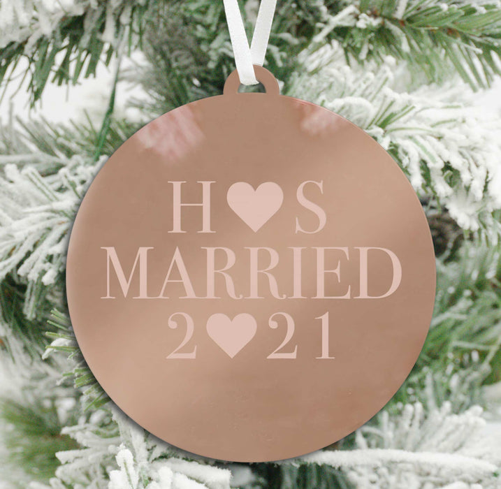 Our First Christmas as Mr and Mrs Married Christmas Ornament