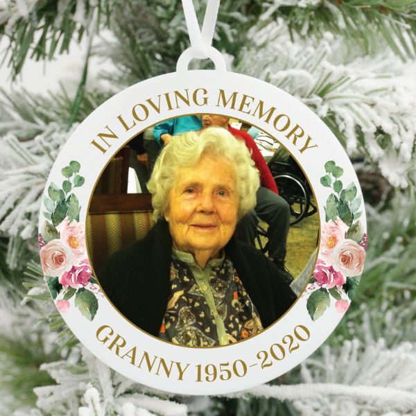 In Loving Memory Photo Christmas Ornament