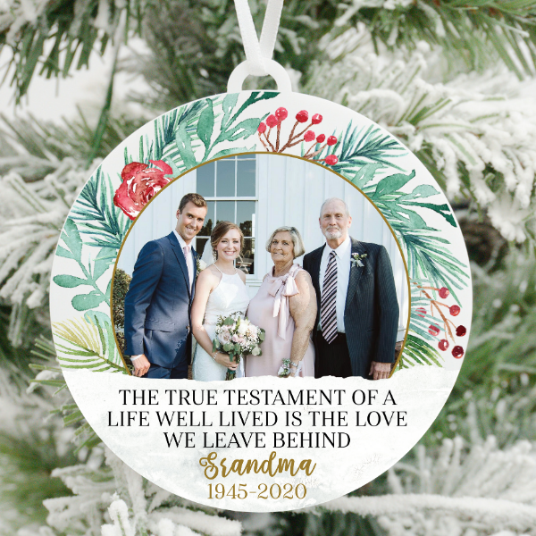 True Testament to a Life Well Lived Photo Christmas Ornament