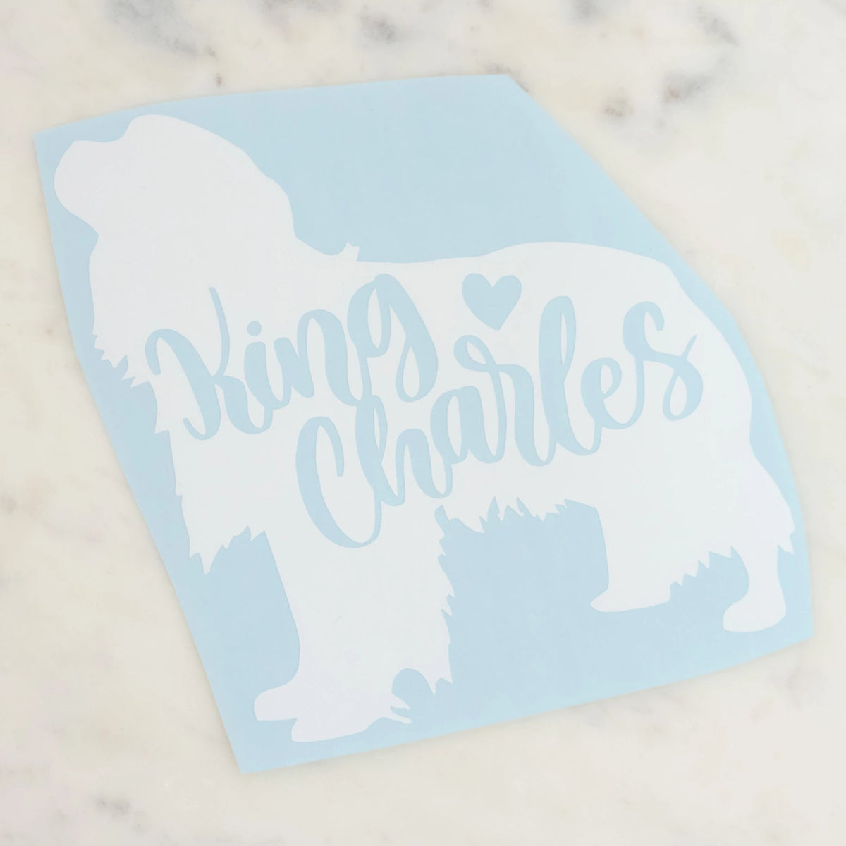 King Charles Dog Mom Vinyl Decal