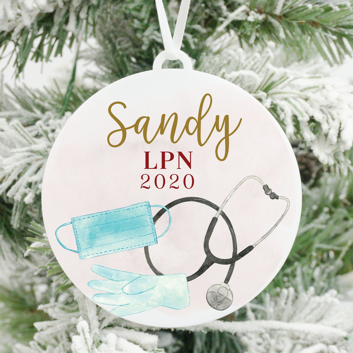 Licensed Practical Nurse Christmas Ornament