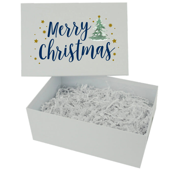 Navy Merry Christmas Box Design
