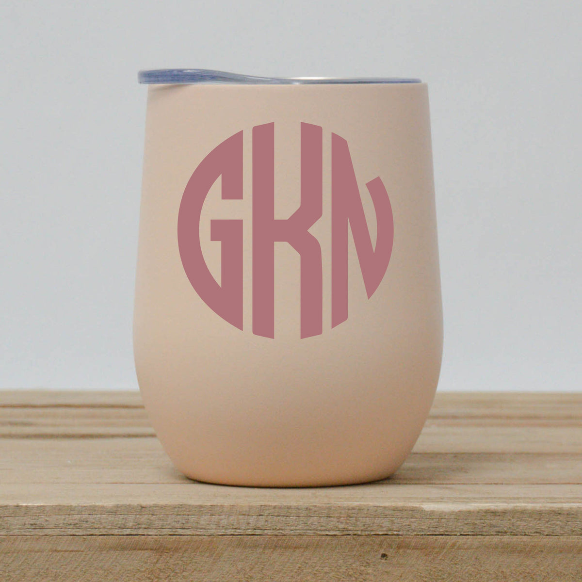 Circle Monogram Wine Tumbler