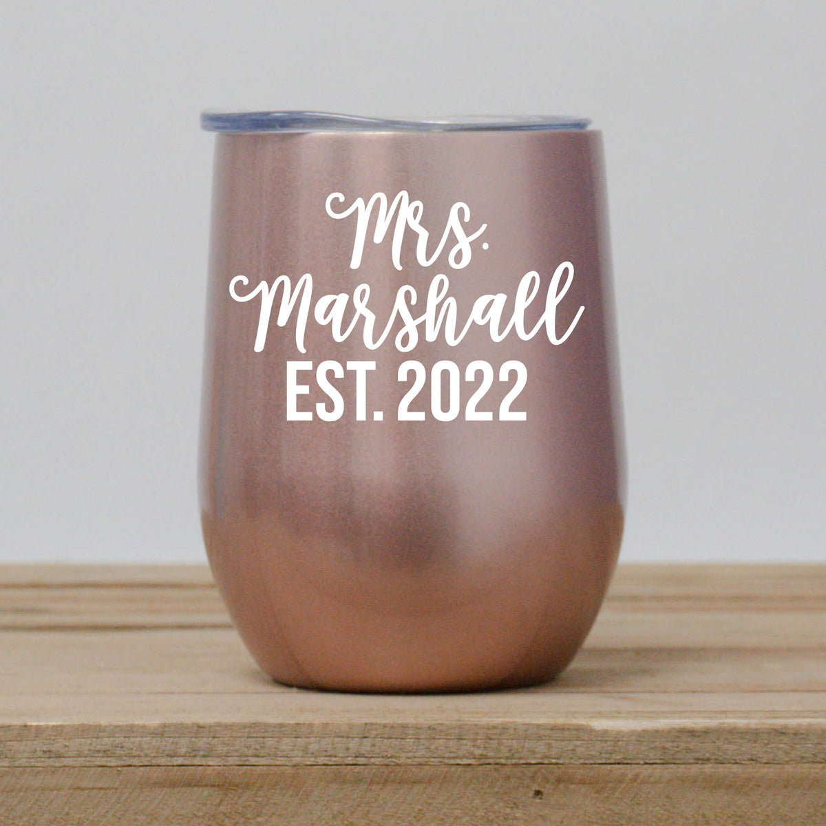 Mrs Est. Wine Tumbler