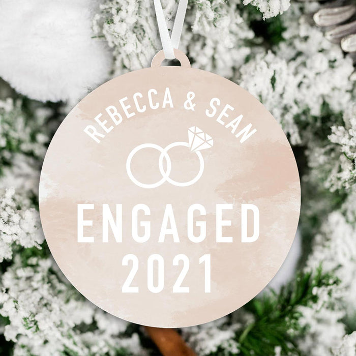 Engaged 2021 Christmas Ornament | Engaged Christmas Ornament