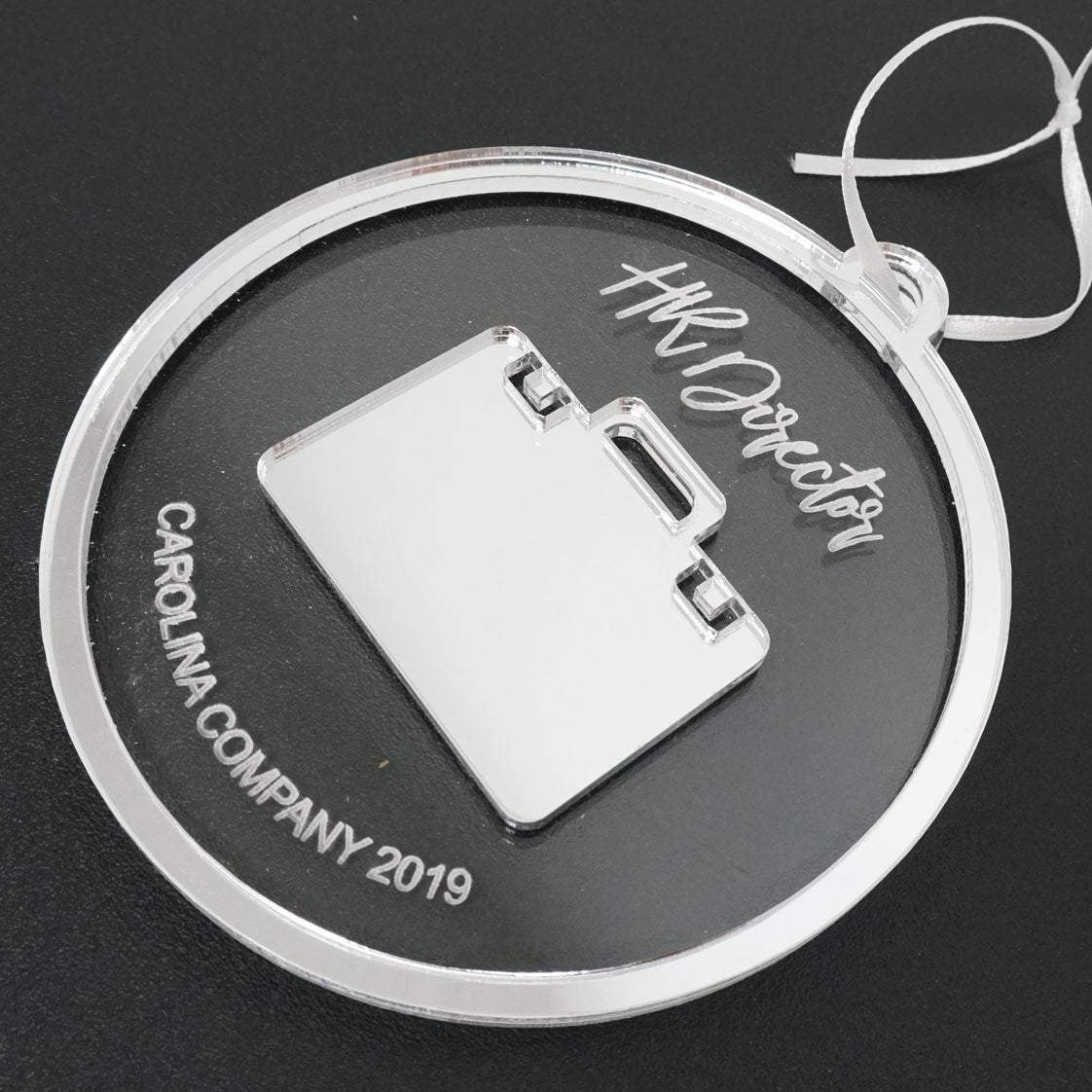New Job Personalized Engraved Christmas Ornament
