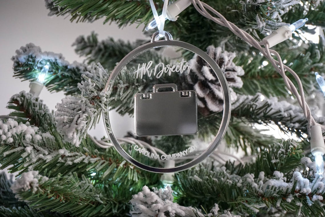 New Job Personalized Engraved Christmas Ornament