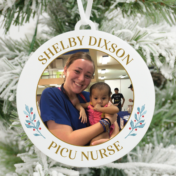 Personalized Nurse Photo Christmas Ornament