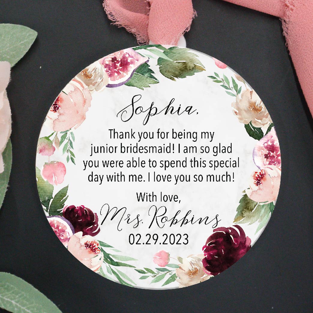 Junior Bridesmaid Personalized Ornament