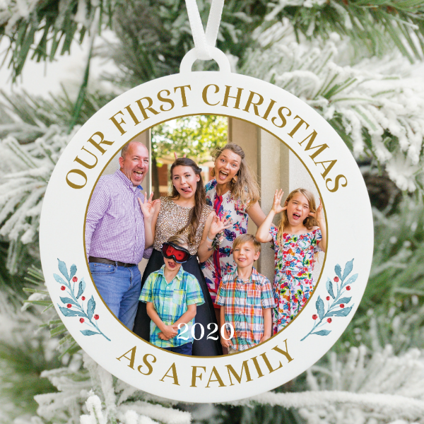 Our First Christmas as a Family Photo Christmas Ornament