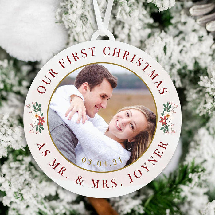 Our First Christmas as Mr and Mrs | Married Christmas Ornament