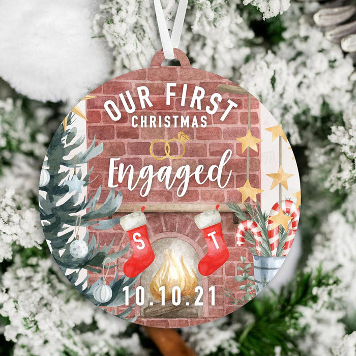Our First Christmas Engaged | Engaged Christmas Ornament