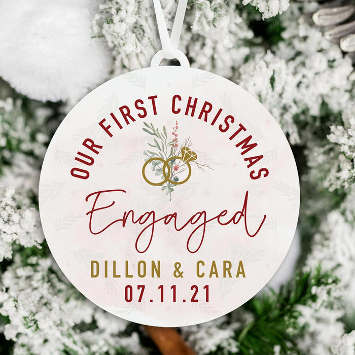 Our First Christmas Engaged | Engaged Christmas Ornament