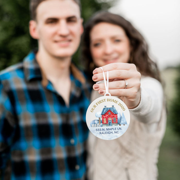 Our First Home Personalized Christmas Ornament