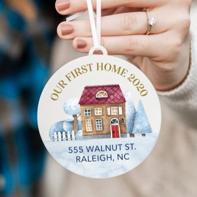 Our First Home Personalized Christmas Ornament