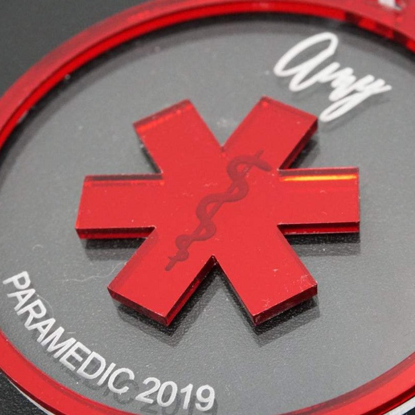 Paramedic Personalized Engraved Christmas Ornament