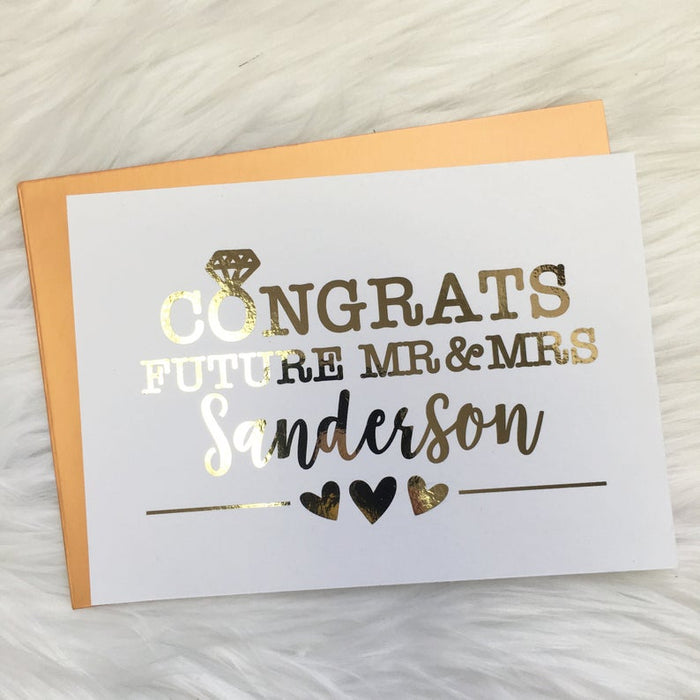 Personalized Congrats Foiled Card & Envelope