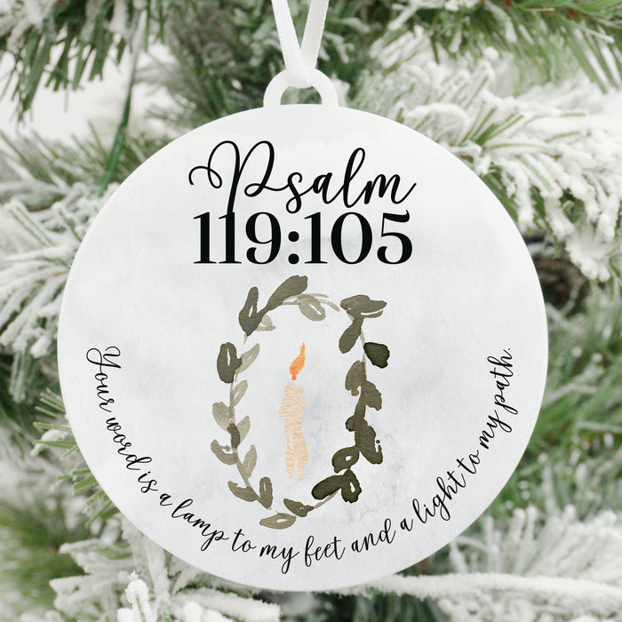 Your Word is a Lamp To My Feet Christmas Ornament