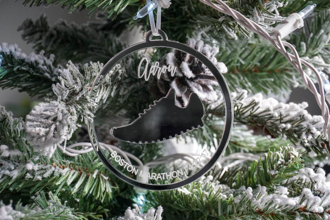 Runner Personalized Engraved Christmas Ornament