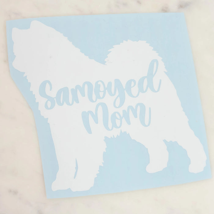 Samoyed Dog Mom Vinyl Decal