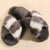 Color Block Faux Fur Slippers