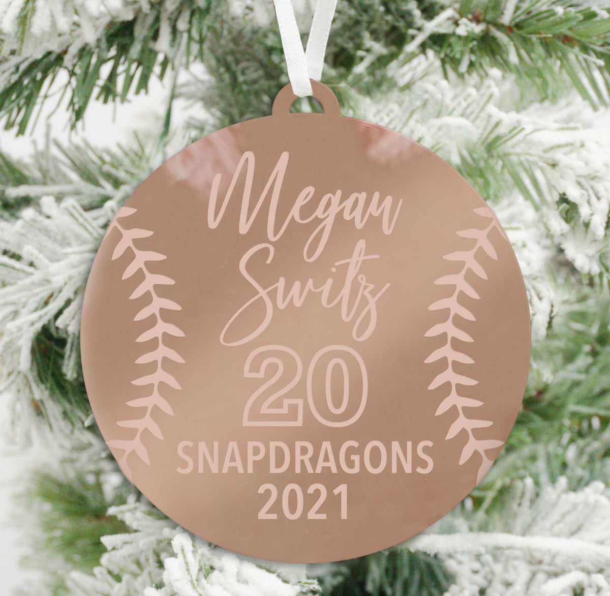 Softball Ornament