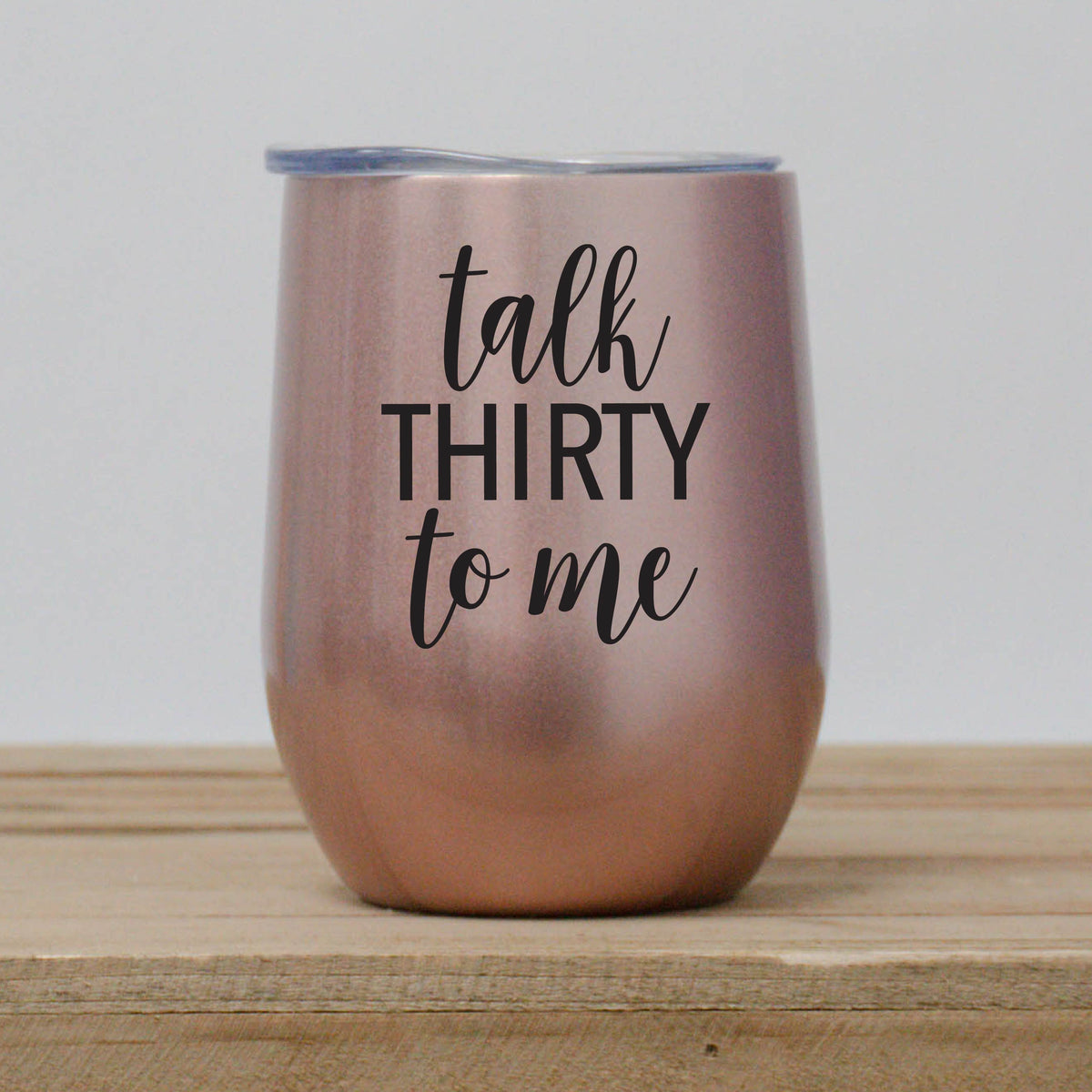Custom Mother's Day Wine Tumbler with Lid 12oz Stemless Stainless Steel Insulated, Mom Custom Names | Andaz Press