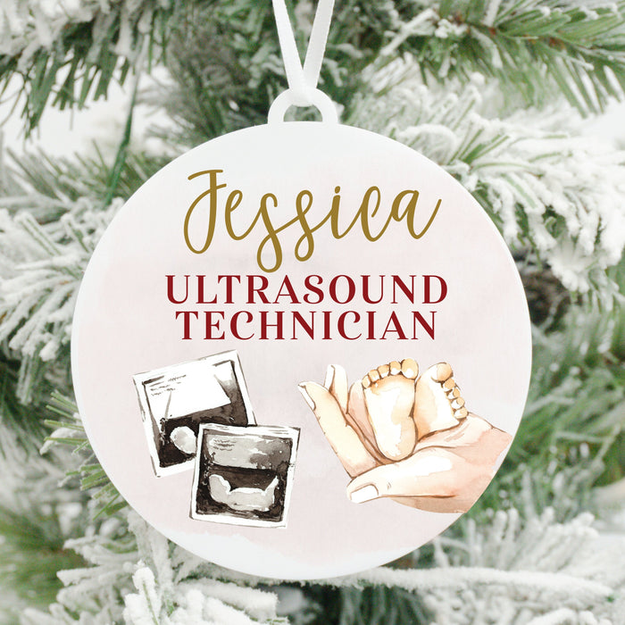 Ultrasound Technician Christmas Ornament