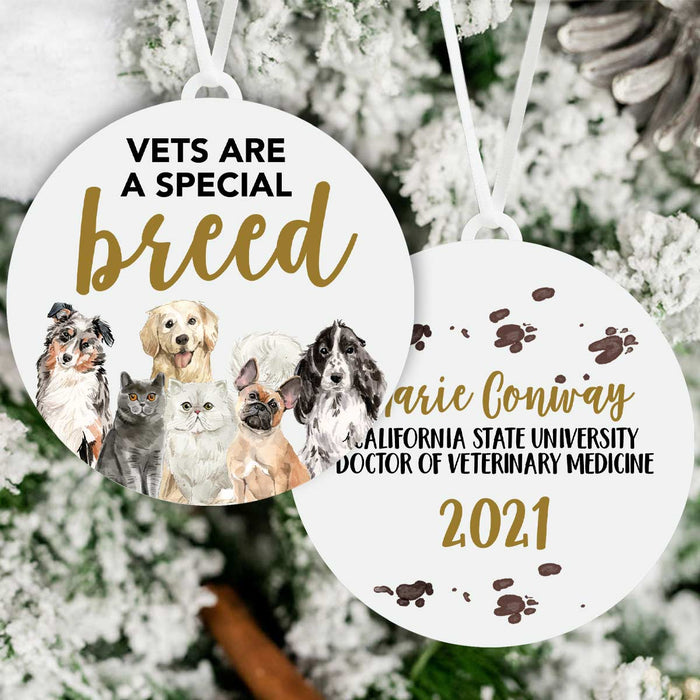 Vets are a Special Breed Veterinarian Graduation Ornament