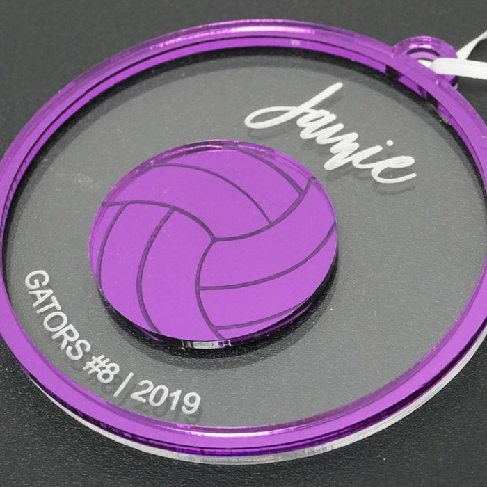 Volleyball Player Personalized Engraved Christmas Ornament