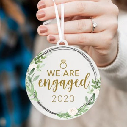 We Are Engaged Christmas Ornament