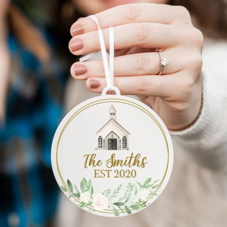 Wedding Chapel Christmas Ornament