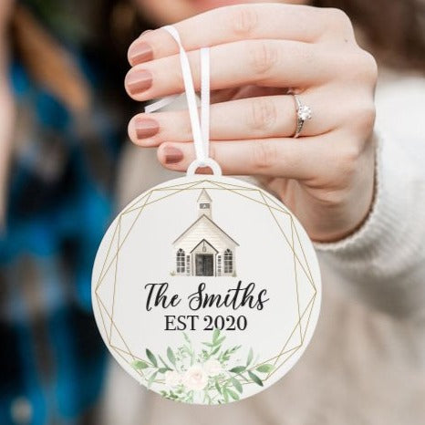 Wedding Chapel Christmas Ornament