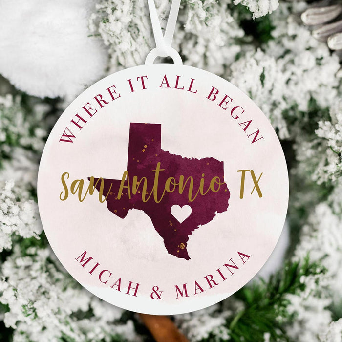 Where It All Began Christmas Ornament | Married Christmas Ornament